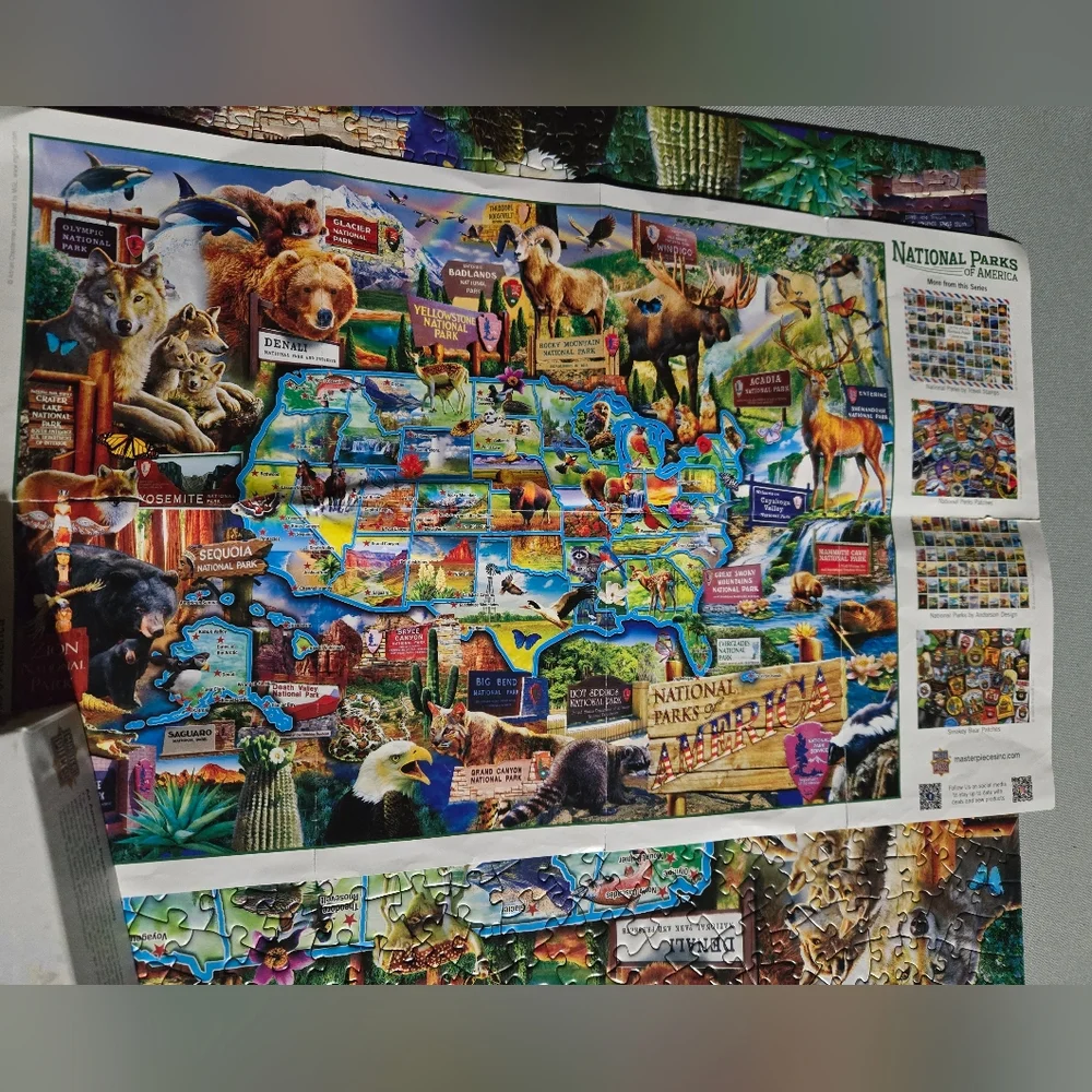 Master Pieces National Parks Of America 1000 Piece Jigsaw Puzzle GUC - Picture 6 of 8
